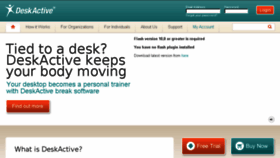 What Deskactive.com website looked like in 2014 (9 years ago)