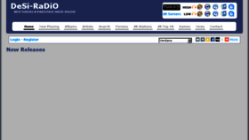What Desi-radio.com website looked like in 2014 (9 years ago)