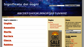 What Dizionariodeisogni.com website looked like in 2014 (9 years ago)