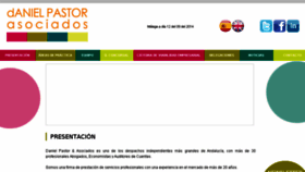 What Danielpastor.es website looked like in 2014 (9 years ago)