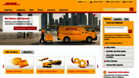 What Dhl.com.jo website looked like in 2014 (9 years ago)
