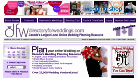 What Directoryforweddings.com website looked like in 2014 (9 years ago)
