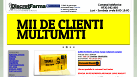 What Discretfarma.ro website looked like in 2014 (11 years ago)