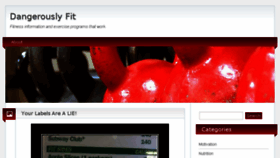 What Dangerouslyfit.com website looked like in 2014 (9 years ago)