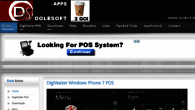 What Dolesoft.com website looked like in 2014 (9 years ago)