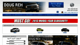 What Dougrehchevrolet.com website looked like in 2014 (9 years ago)