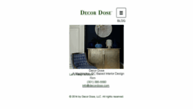 What Decordose.com website looked like in 2014 (9 years ago)