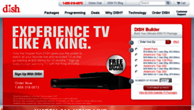 What Dishtv.com website looked like in 2014 (9 years ago)