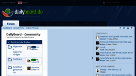 What Dailyboard.de website looked like in 2014 (9 years ago)