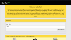 What Deref.info website looked like in 2014 (11 years ago)