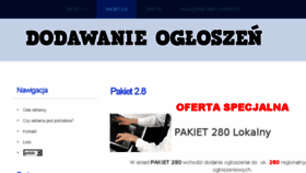 What Dodawanieogloszen.pl website looked like in 2014 (9 years ago)