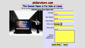 What Dollarchurn.com website looked like in 2014 (9 years ago)