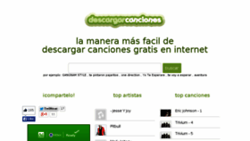 What Descargarcanciones.net website looked like in 2014 (9 years ago)