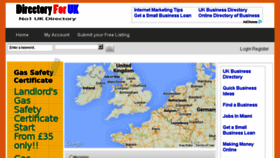 What Directoryforuk.co.uk website looked like in 2015 (9 years ago)