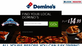 What Dominos.co.uk website looked like in 2015 (9 years ago)