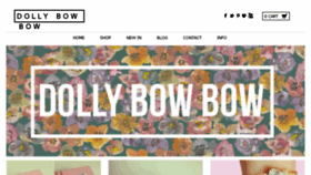 What Dollybowbow.co.uk website looked like in 2015 (9 years ago)
