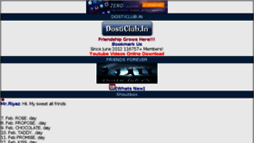 What Dosticlub.in website looked like in 2015 (9 years ago)