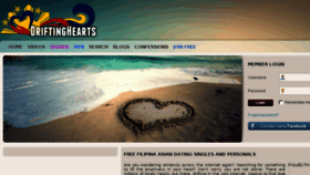 What Driftinghearts.com website looked like in 2015 (9 years ago)