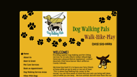 What Dogwalkingpals.com website looked like in 2015 (9 years ago)