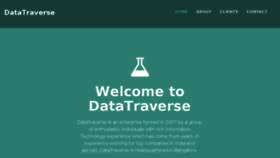 What Datatraverse.com website looked like in 2015 (9 years ago)