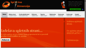 What Dimenzija.si website looked like in 2015 (9 years ago)