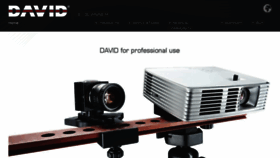 What David-laserscanner.com website looked like in 2015 (9 years ago)