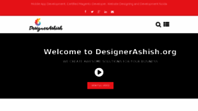 What Designerashish.org website looked like in 2015 (9 years ago)