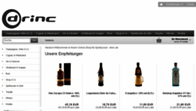 What Drinc.de website looked like in 2015 (9 years ago)