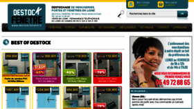 What Destock-fenetre.fr website looked like in 2015 (9 years ago)