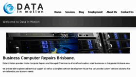 What Datainmotion.com.au website looked like in 2015 (10 years ago)