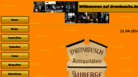 What Drombusch.de website looked like in 2015 (9 years ago)