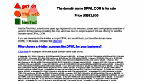 What Dpwl.com website looked like in 2015 (9 years ago)