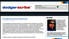 What Dodgerscribe.com website looked like in 2015 (9 years ago)
