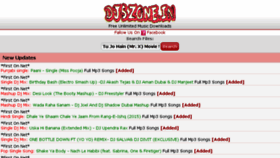 What Djszone.in website looked like in 2015 (9 years ago)