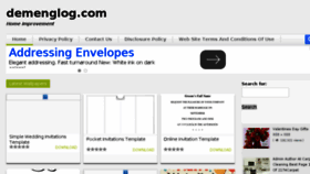 What Demenglog.com website looked like in 2015 (9 years ago)