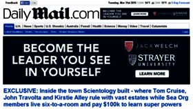 What Dailymail.com website looked like in 2015 (9 years ago)