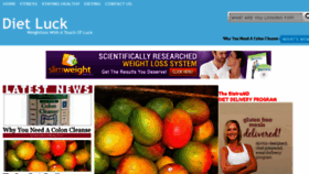 What Dietluck.com website looked like in 2015 (9 years ago)