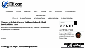 What Ditii.com website looked like in 2015 (9 years ago)