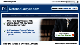 What Defenselawyer.com website looked like in 2015 (9 years ago)