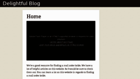 What Delightfulblogs.com website looked like in 2015 (9 years ago)