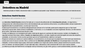 What Detectivesenmadrid.es website looked like in 2015 (9 years ago)