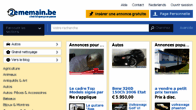 What Deuxiememain.be website looked like in 2015 (9 years ago)
