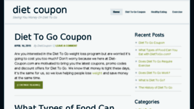 What Diet-coupon.com website looked like in 2015 (9 years ago)