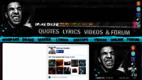 What Drake-online.com website looked like in 2015 (9 years ago)
