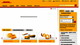 What Dhl.at website looked like in 2015 (8 years ago)
