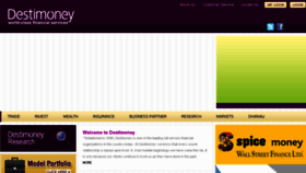 What Destimoney.com website looked like in 2015 (8 years ago)