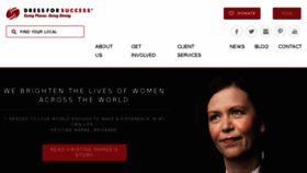 What Dressforsuccess.org website looked like in 2015 (8 years ago)