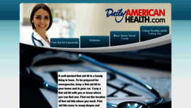 What Dailyamericanhealth.com website looked like in 2015 (8 years ago)