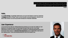 What Dirkhennig.de website looked like in 2015 (8 years ago)
