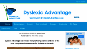 What Dyslexicadvantage.com website looked like in 2015 (8 years ago)